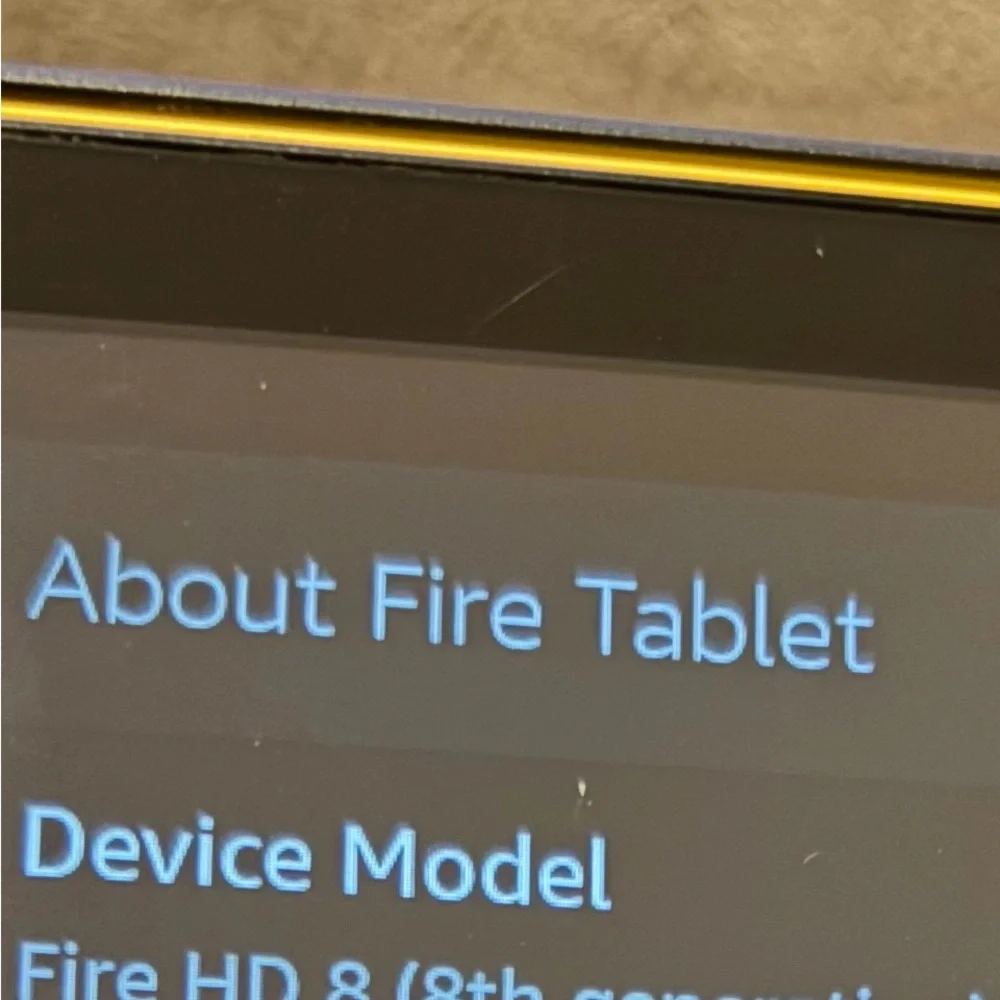 Amazon Fire Tablet 8 - Black and Orange